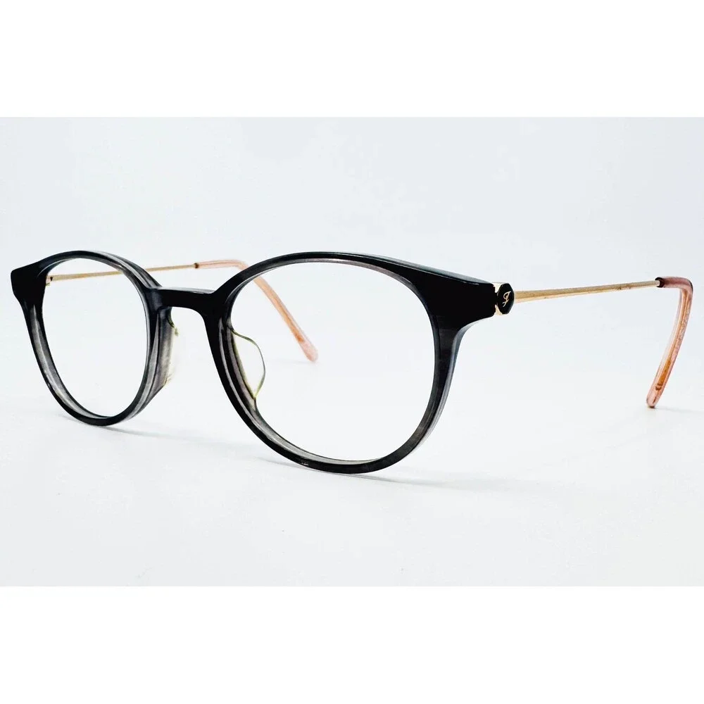 Jill Stuart Eyeglasses Womens Gray JS420 492C Round Full Rim 49-20-140